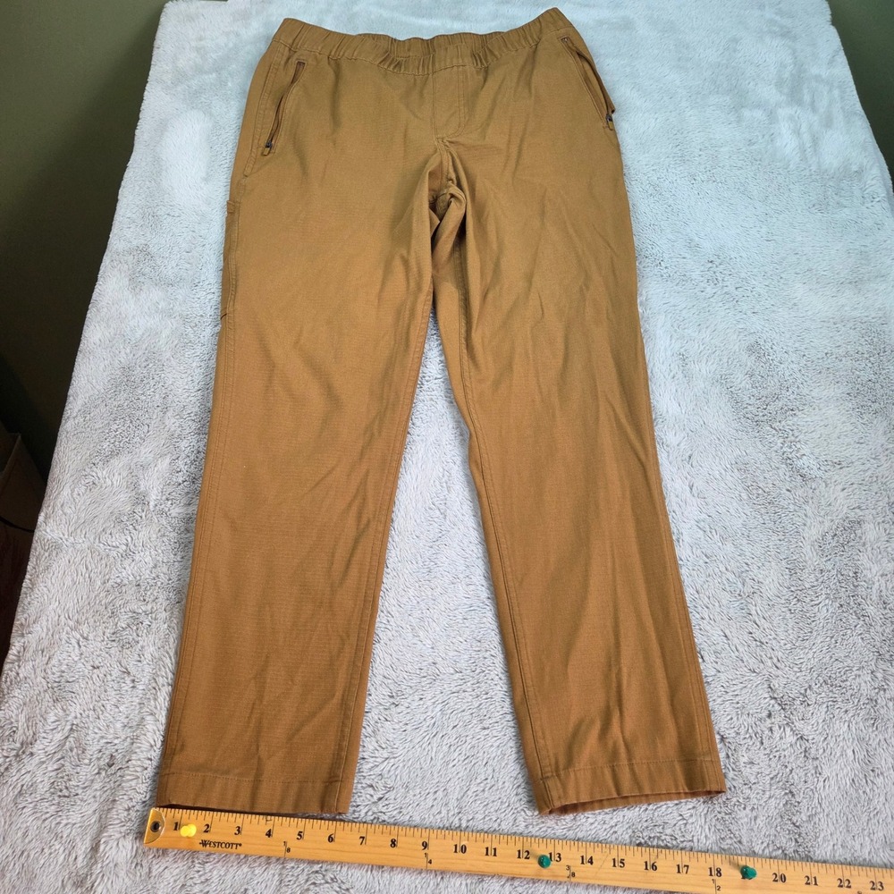 Carhartt Relaxed Fit Canvas Jogger Pants Womens M Reg Elastic Waist Utility Brn - Picture 1 of 13